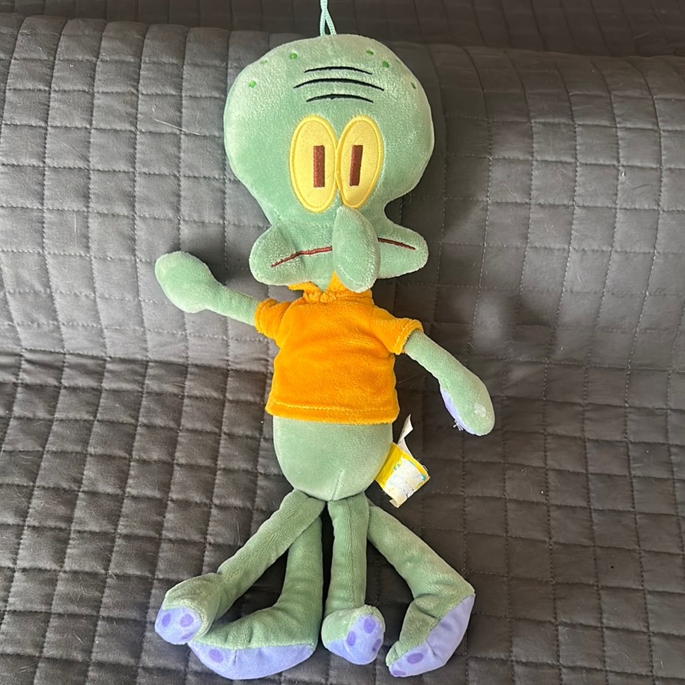 Squidward Plush Toy with Orange Shirt
